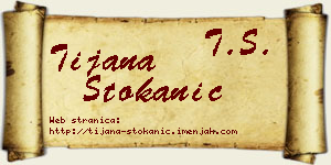 Tijana Stokanić vizit kartica
